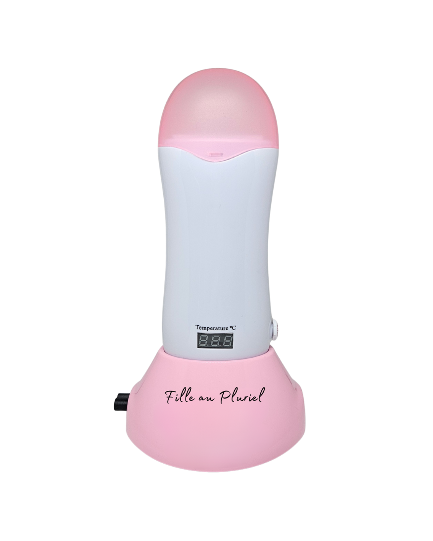Pink and white digital cartridge warmer